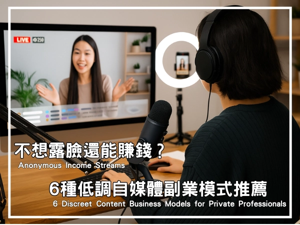不想露臉也能經營自媒體?只要選對模式,你一樣可以打造被動收入